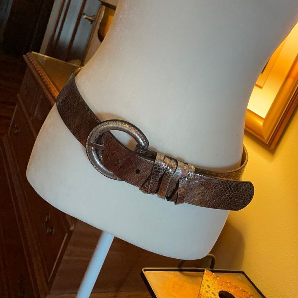 Coldwater Creek Bronze Leather Belt